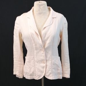 Juicy Couture Pink Linen Blazer Sz …